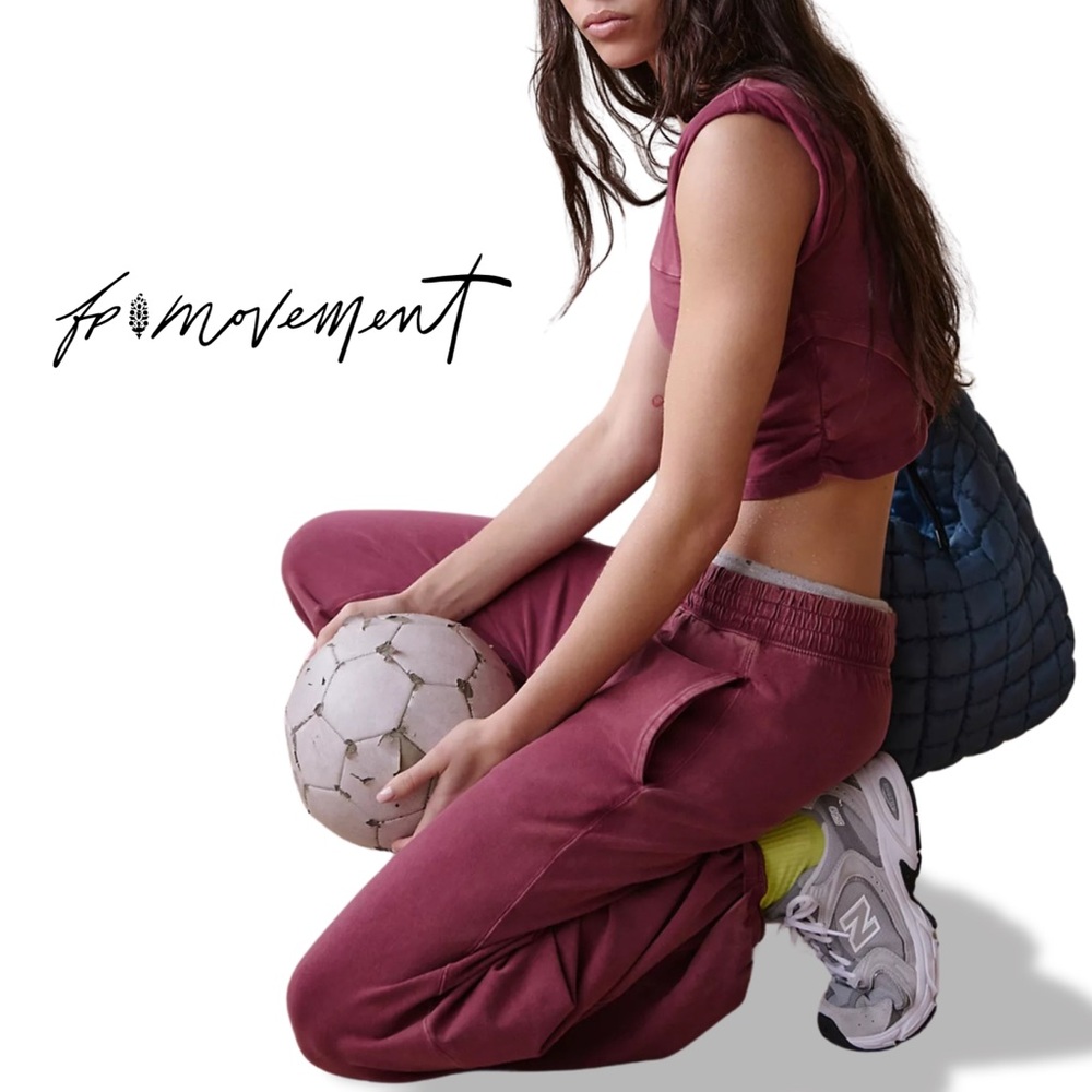 ** SOLD ** FP Movement Hot Shot Crossover SET in Clove / Burgundy Size XS - Picture 1 of 9
